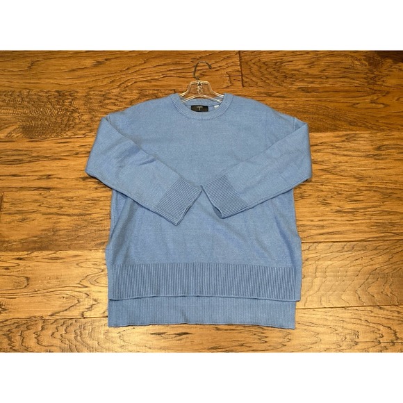 Tahari Sweaters - Tahari Blue Knit Sweater XS Women's Lightweight Pullover Ribbed Hem &‎ Cuffs